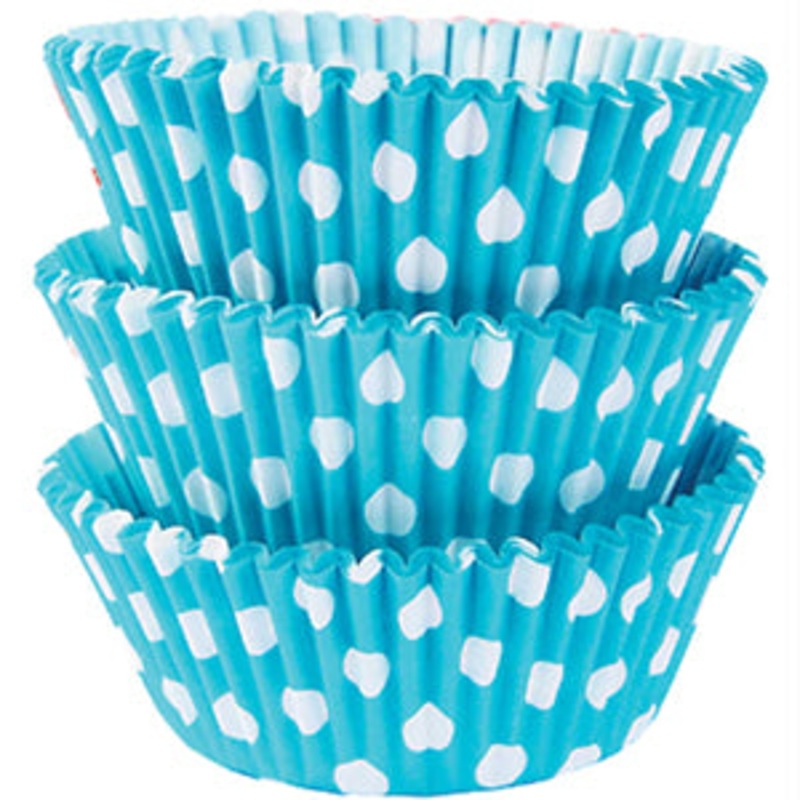Caribbean Dots Cupcake Cases 50mm, 75pcs