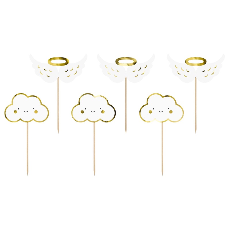 Cloud and Wings Cupcake Toppers 12.5cm
