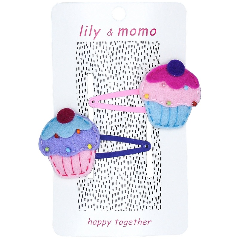 Cupcakes Hair Clip Set