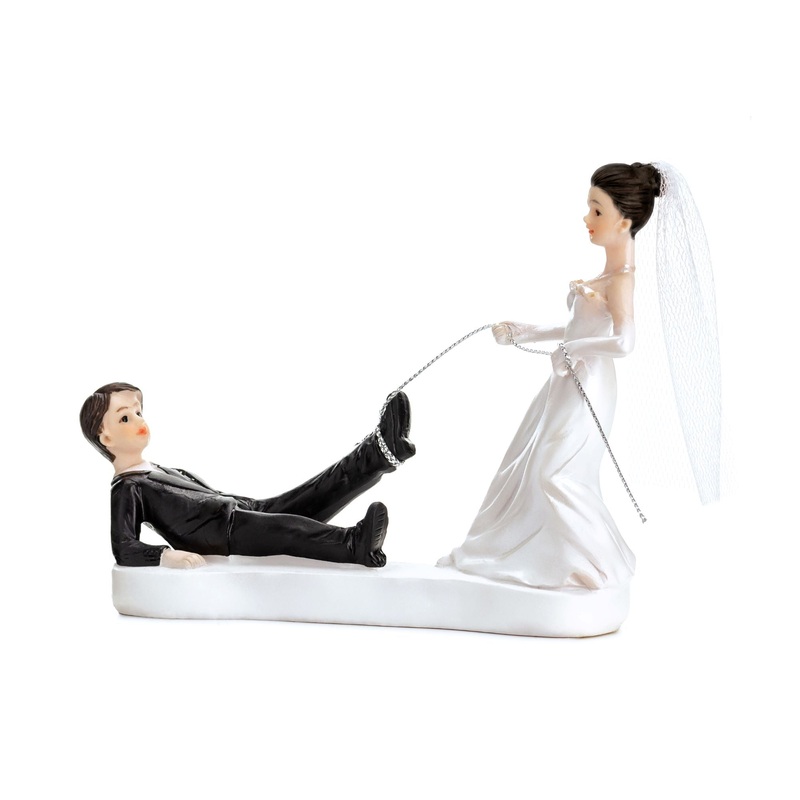 Figurine Newly-weds with a Rope Cake Topper