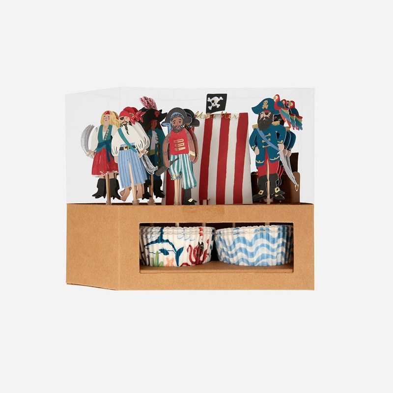 Kit cupcakes et toppers pirate