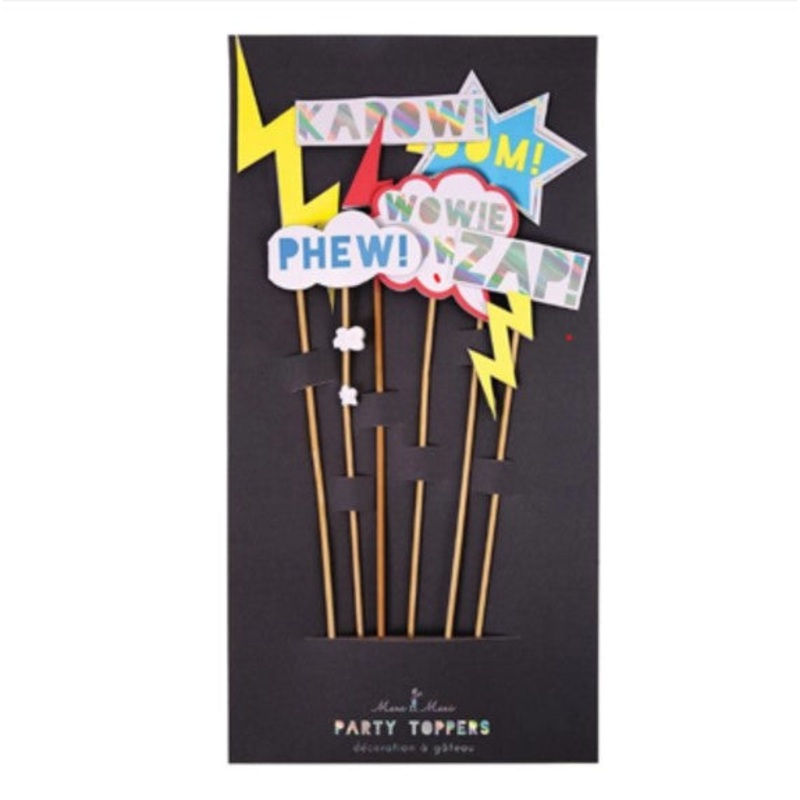 Meri Meri Superhero Cake Toppers PK6
