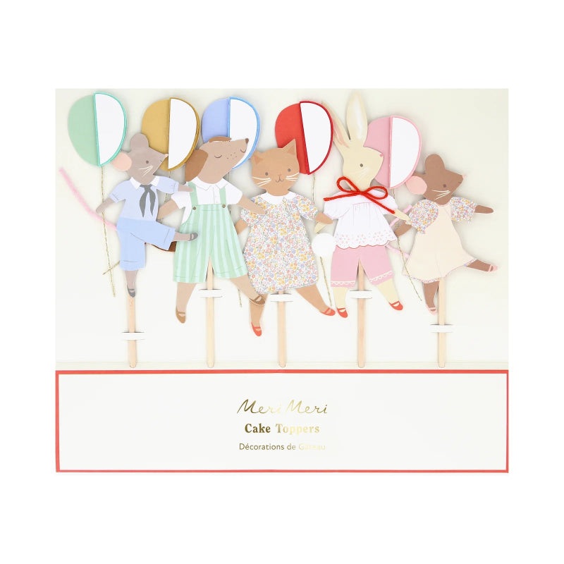 Animal Friends cake topper