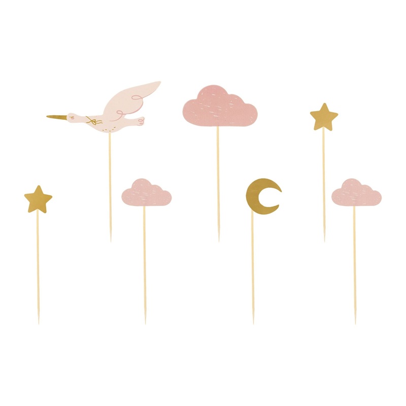 Cupcake Toppers Stork
