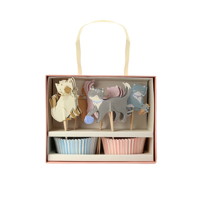 Cute Kittens Cupcake Kit (Set of 24)