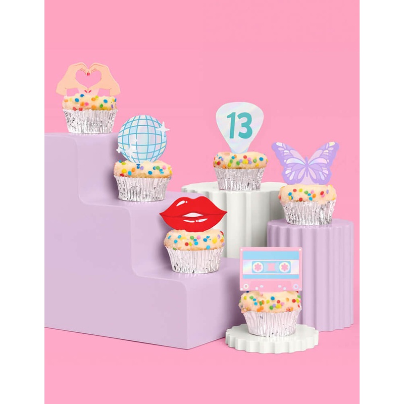 Era's Party Cupcake Toppers (Set of 24)