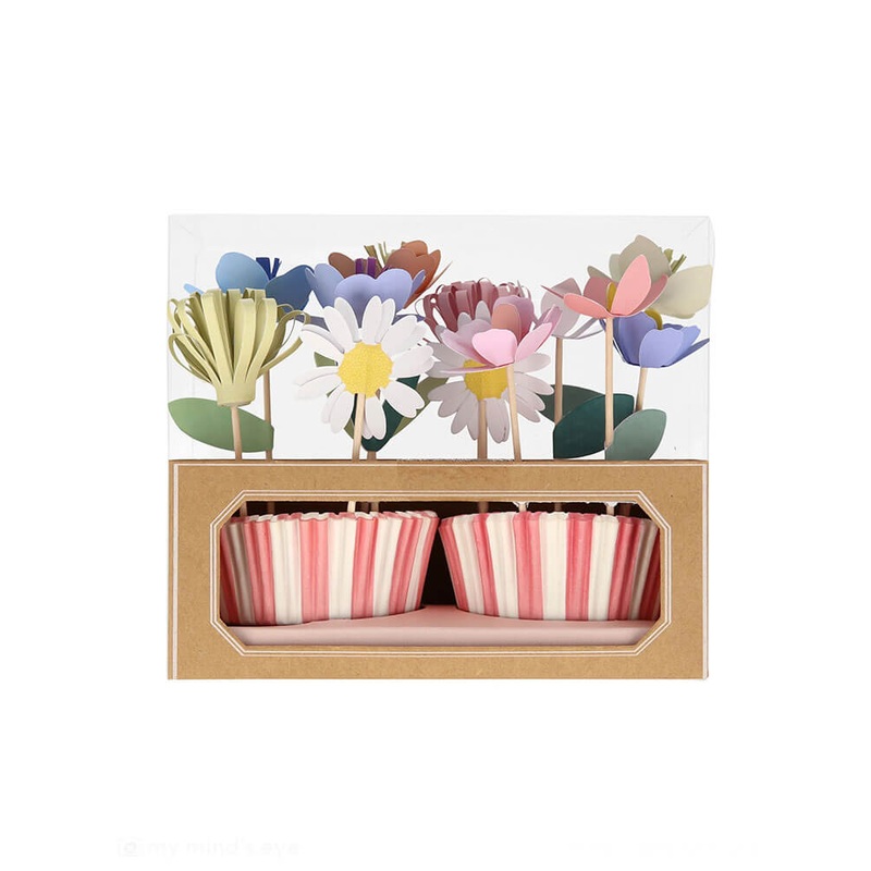 Flower Garden Cupcake Kit (Set of 12)