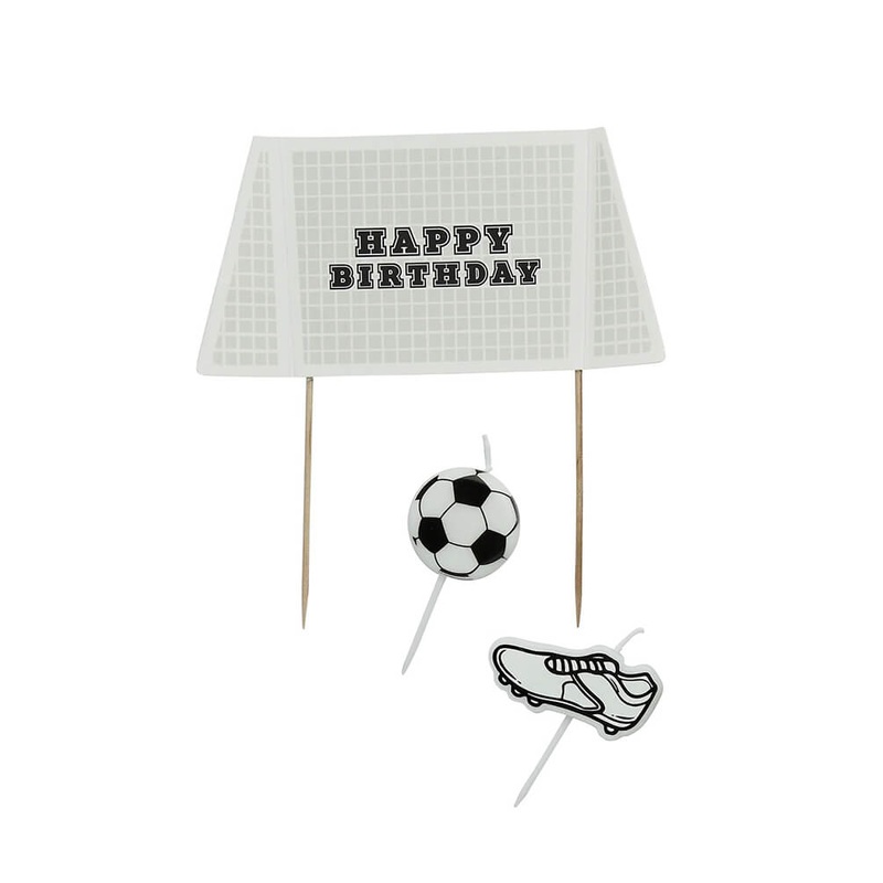 Goal Cake Topper & Candle Set