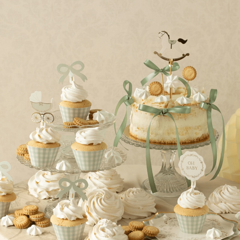 Oh Baby Cupcake Kit - Set of 6