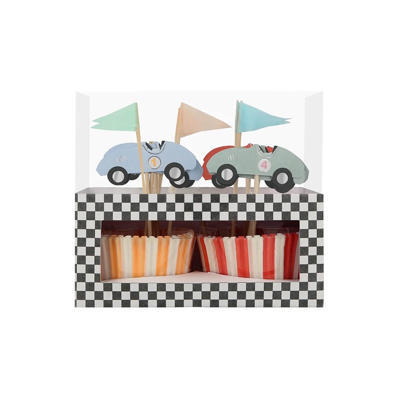 Race Cars Cupcake Kit (Set of 24)