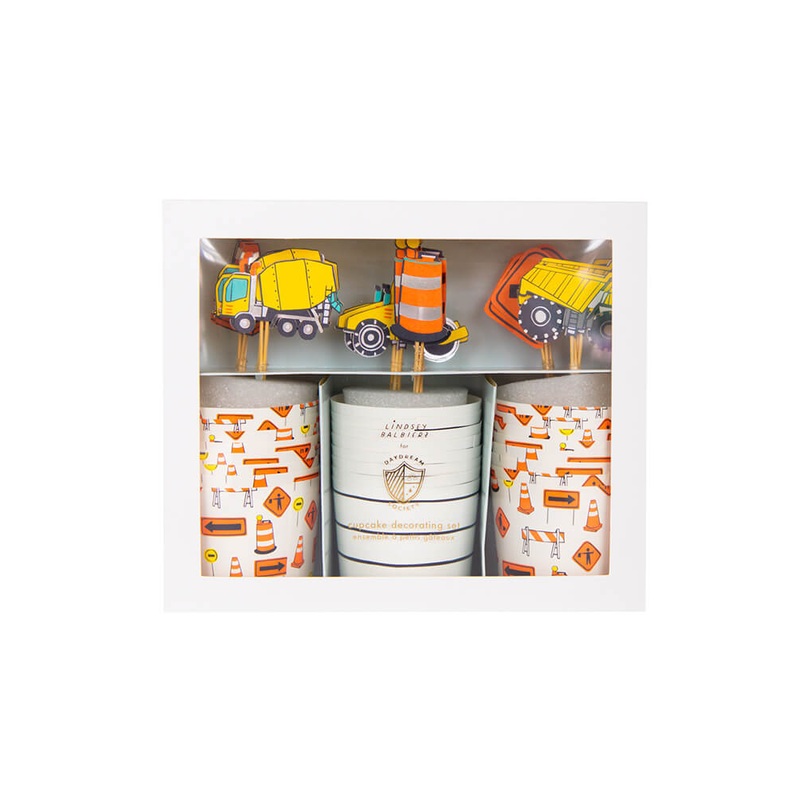 Under Construction Cupcake Decorating Set (Set of 24)