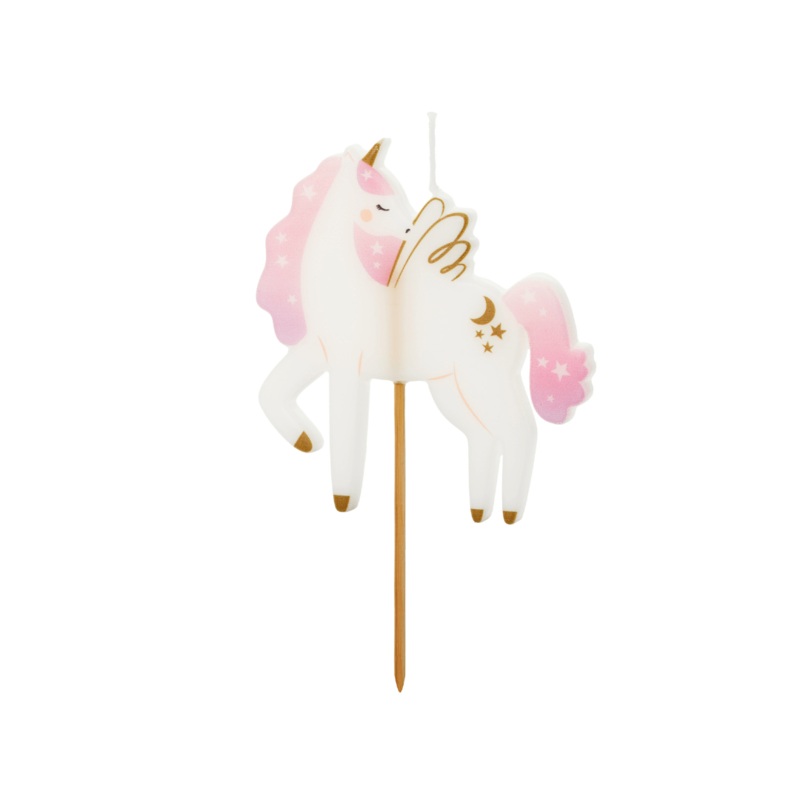 Unicorn Cake Candle