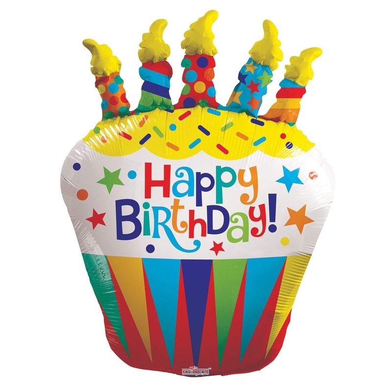 Birthday Cupcake Shape 36 Balloon