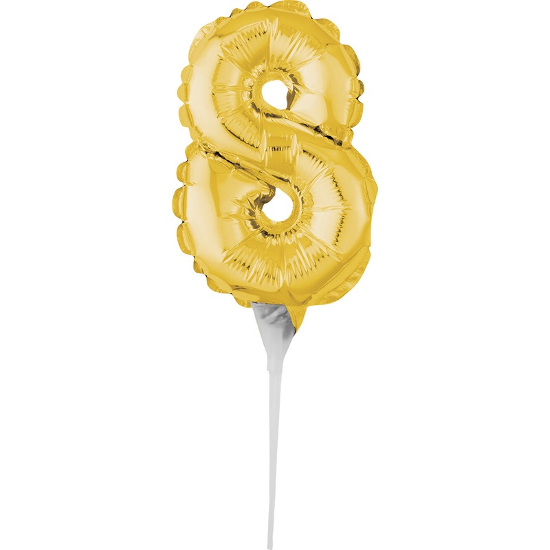 Cake Topper Number 8 6" Balloon
