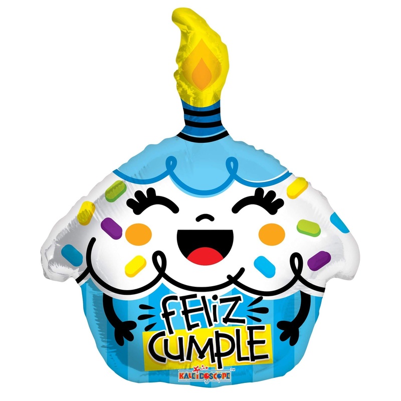 Feliz Cumple Cupcake 18 Balloon
