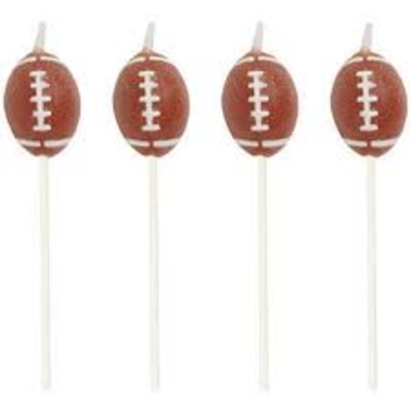 Football Cake Pick Candles