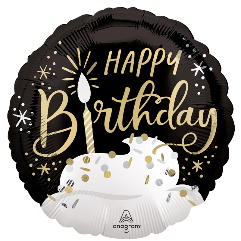 Happy Birthday Wishes Cupcake 18 Balloon