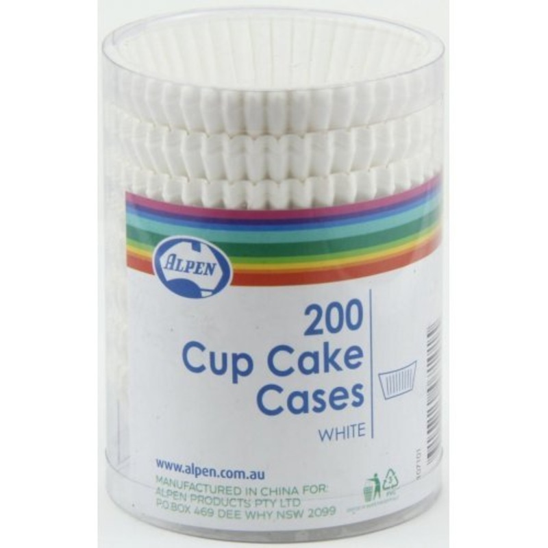 200pk Mini White Paper Cupcake Cases