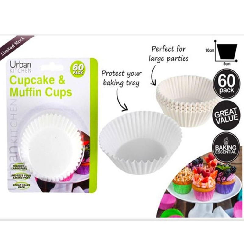 60pk Paper Muffin Cupcake Cups