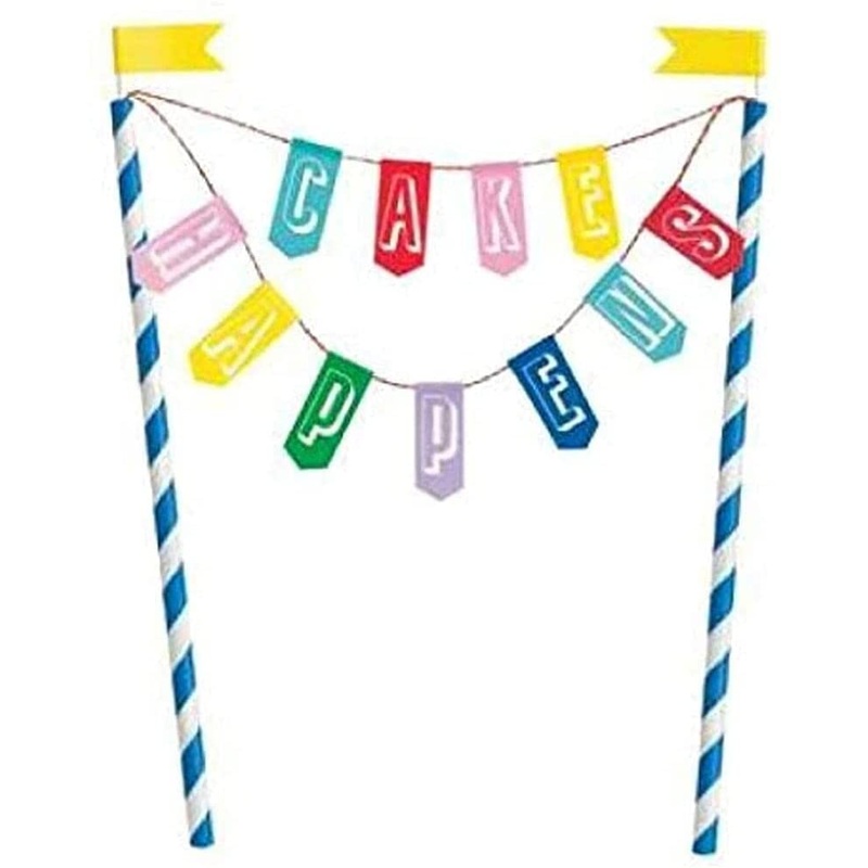 Cake Happens Paper Banner Cake Topper