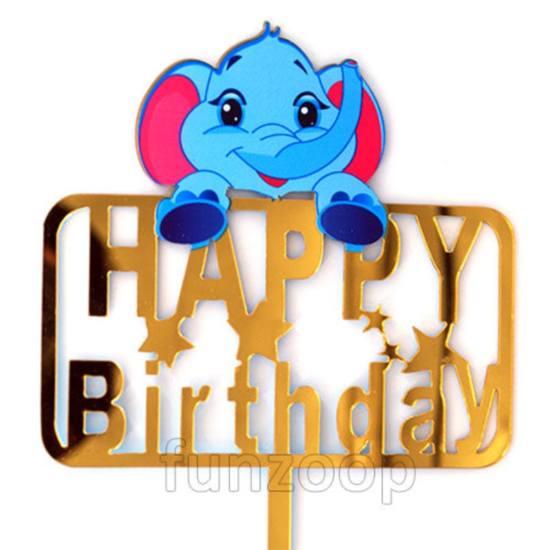 Dumbo Elephant Theme Birthday Cake Topper