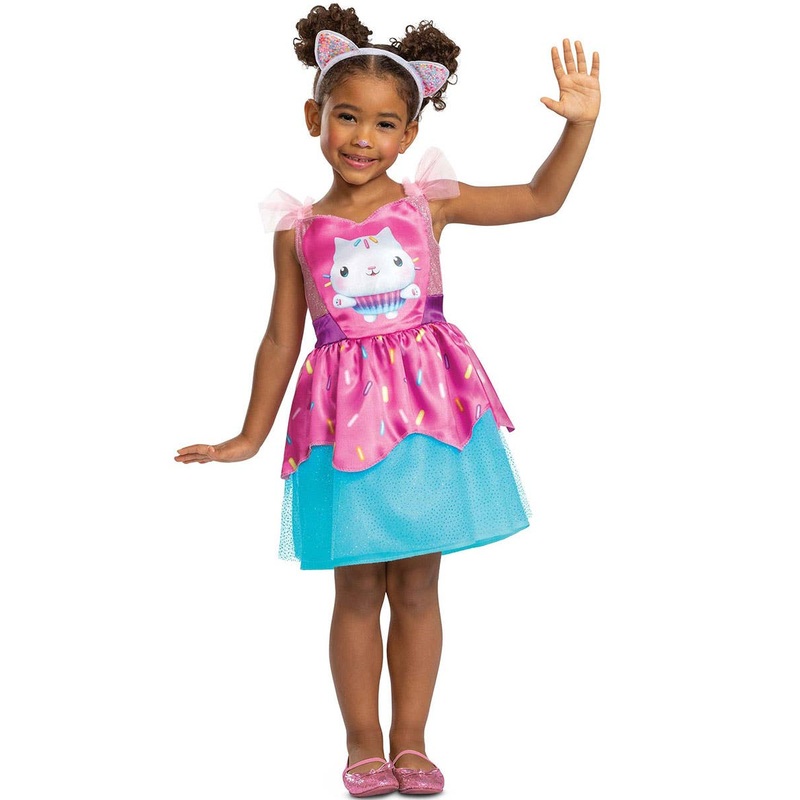 Gabbys Dollhouse Licensed Cakey Cat Girls Costume