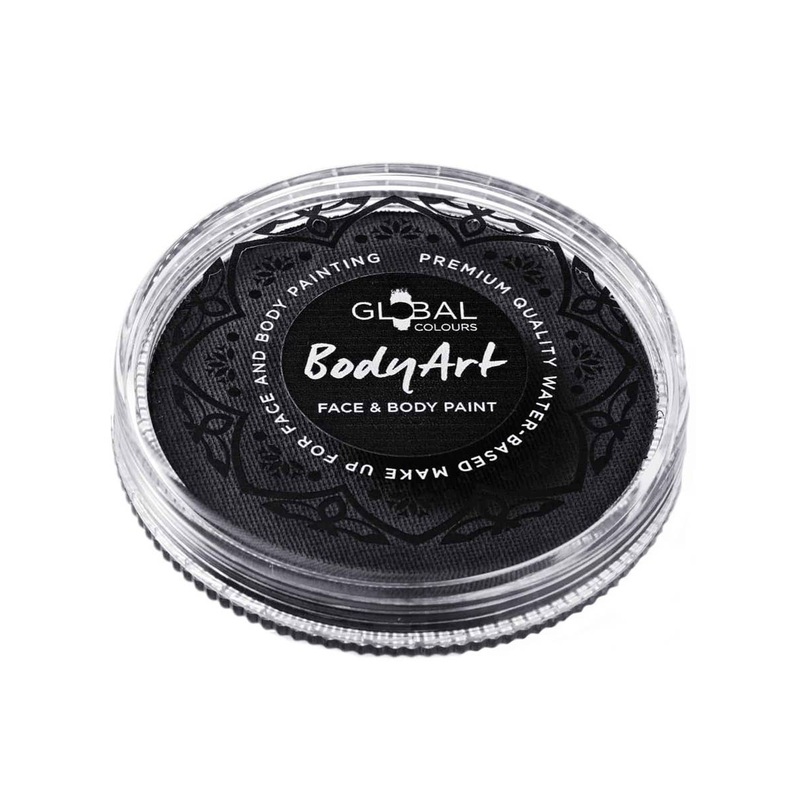 Global 32 Gram Metallic Black Water Activated Cake Makeup