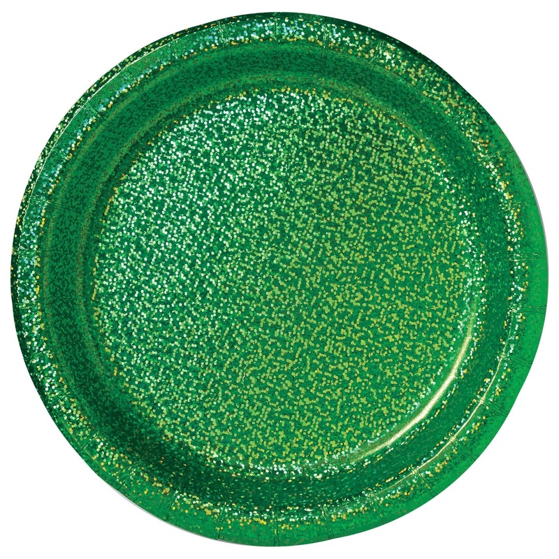 Green 7in Designer Cake Plates 8ct | General Entertaining