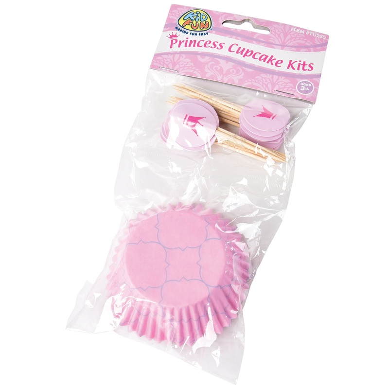 Princess Cupcake Kits/24-Sets