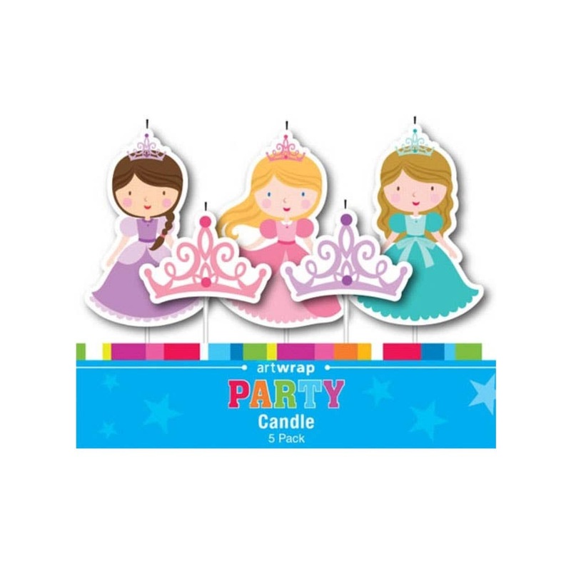 Princess Party 5 Pack Birthday Cake Candles