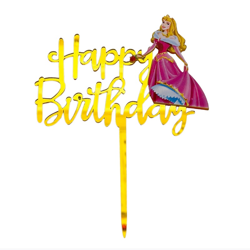 Princess Theme Birthday Cake Topper