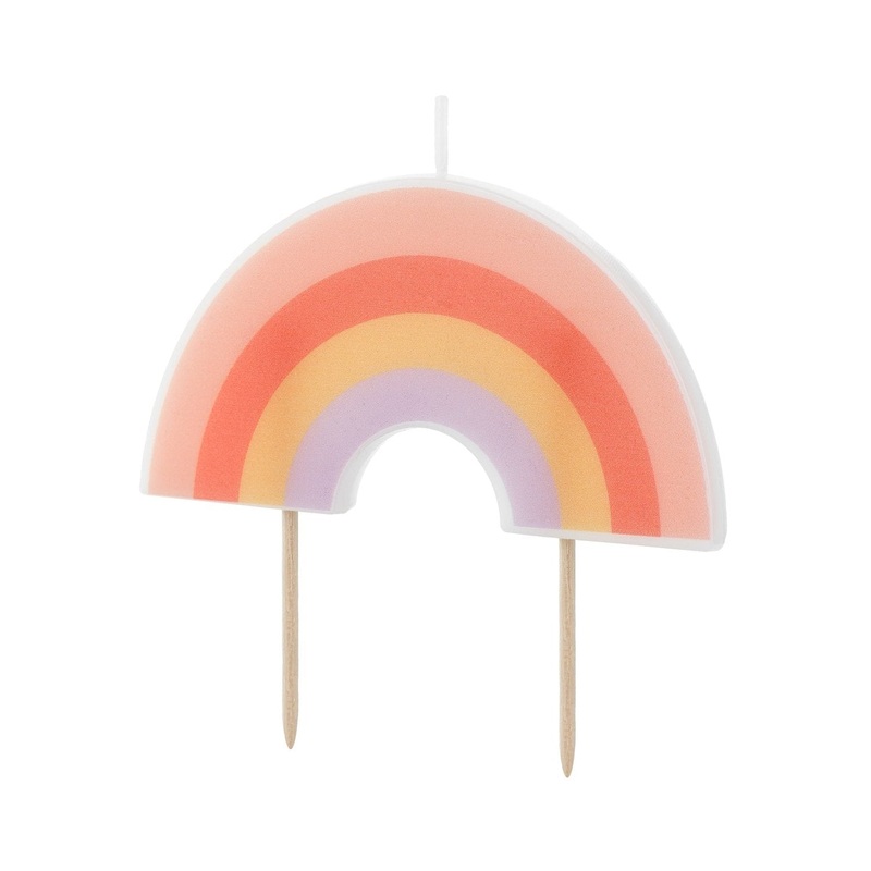 RAINBOW BIRTHDAY CAKE CANDLE