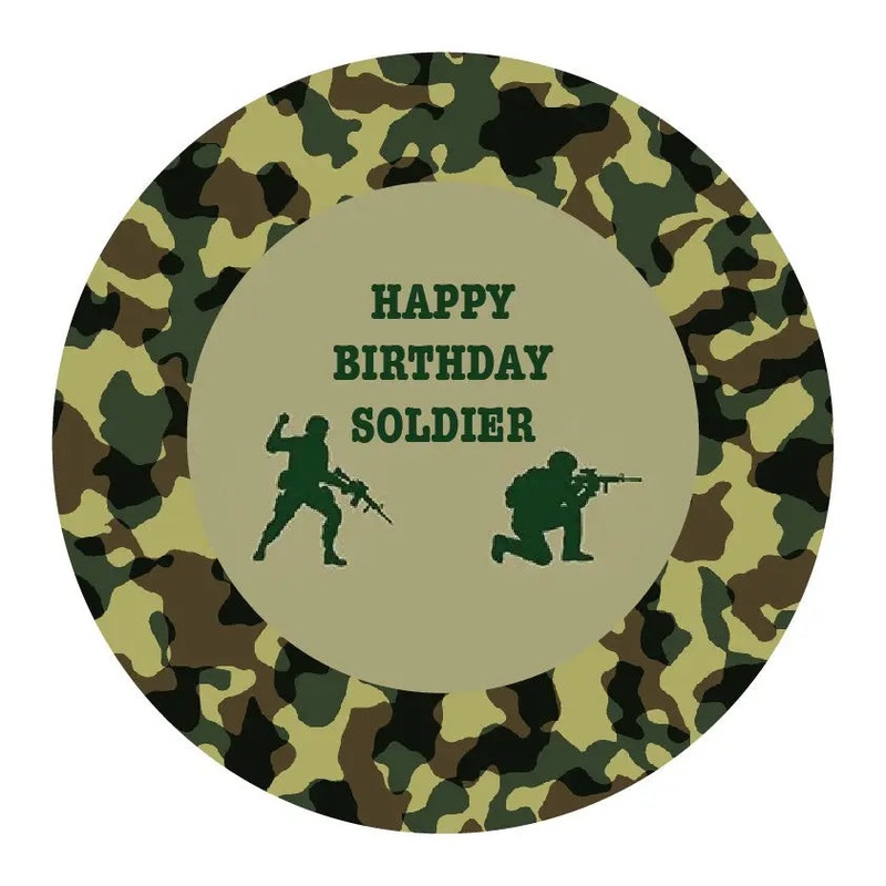 Army Edible Cake Image