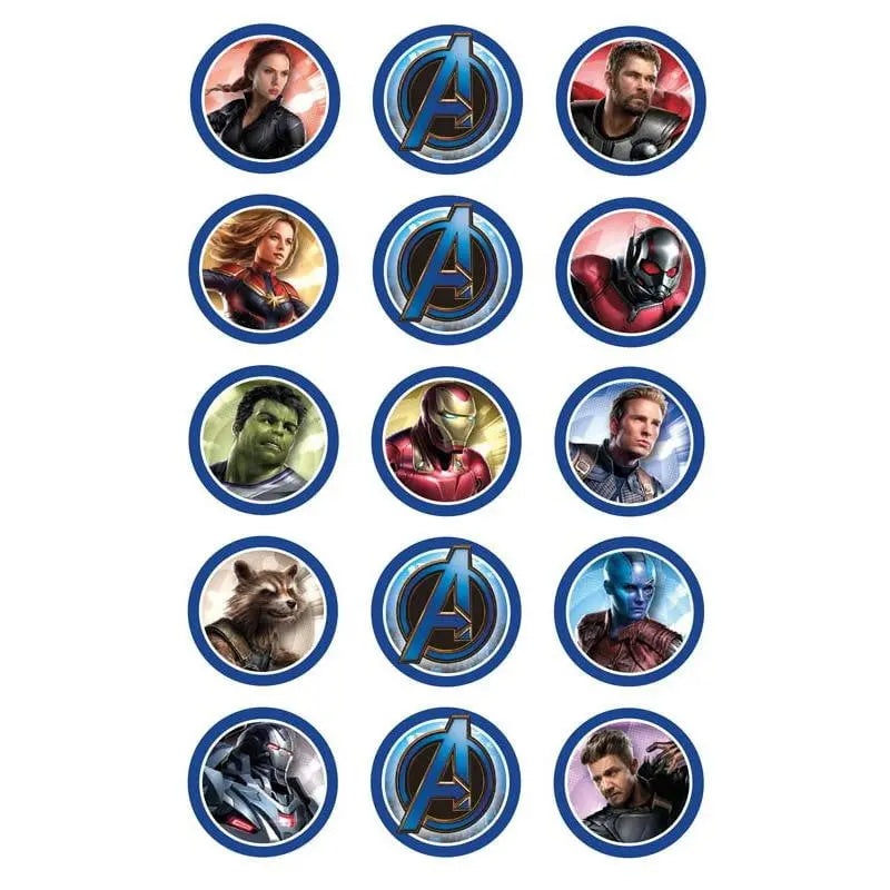 Avengers Endgame Edible Cupcake Images