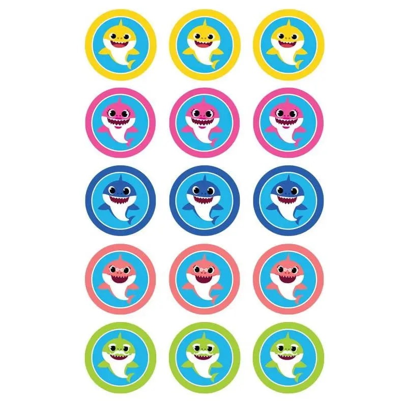 Baby Shark Edible Cupcake Images