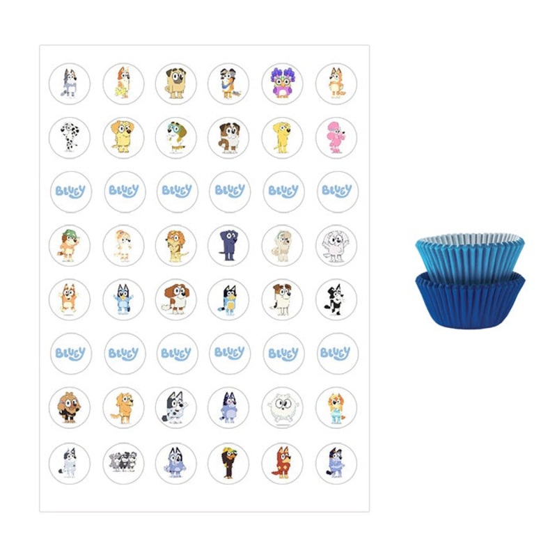 Bluey Cupcake Images + FREE Cupcake papers