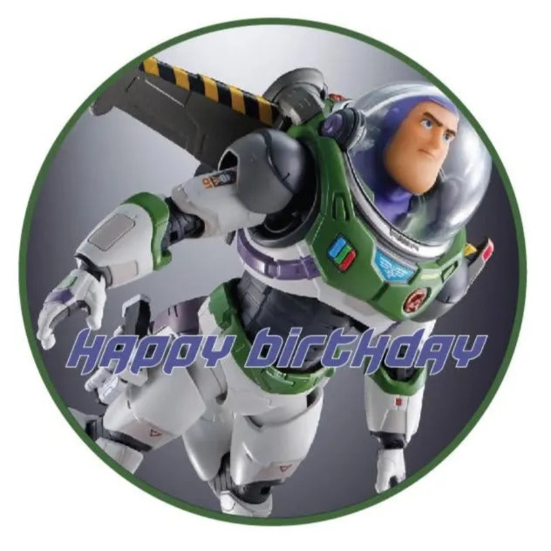 Buzz Lightyear Round Edible Cake Image