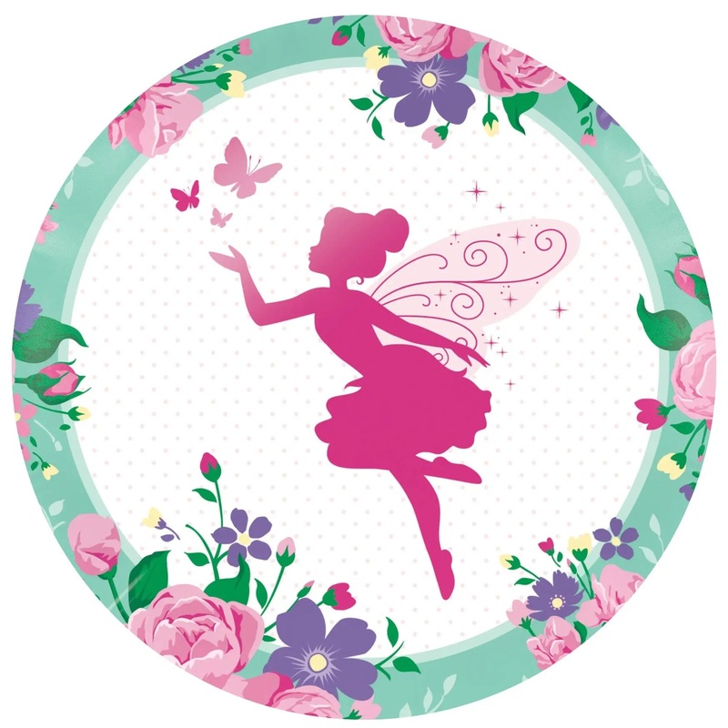 Floral Fairy Edible Cake Image