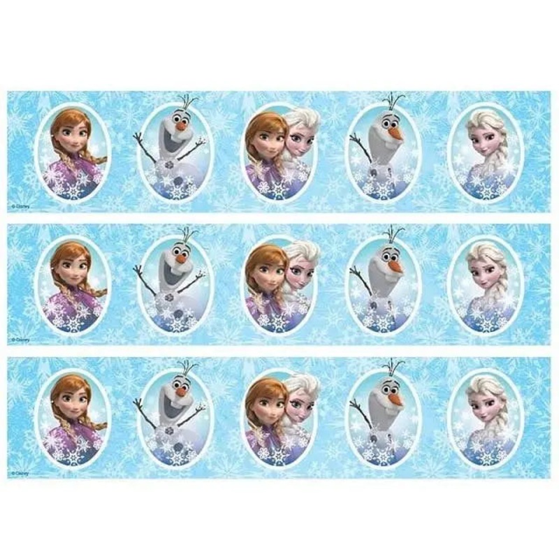 Frozen Cake Strip Edible Images