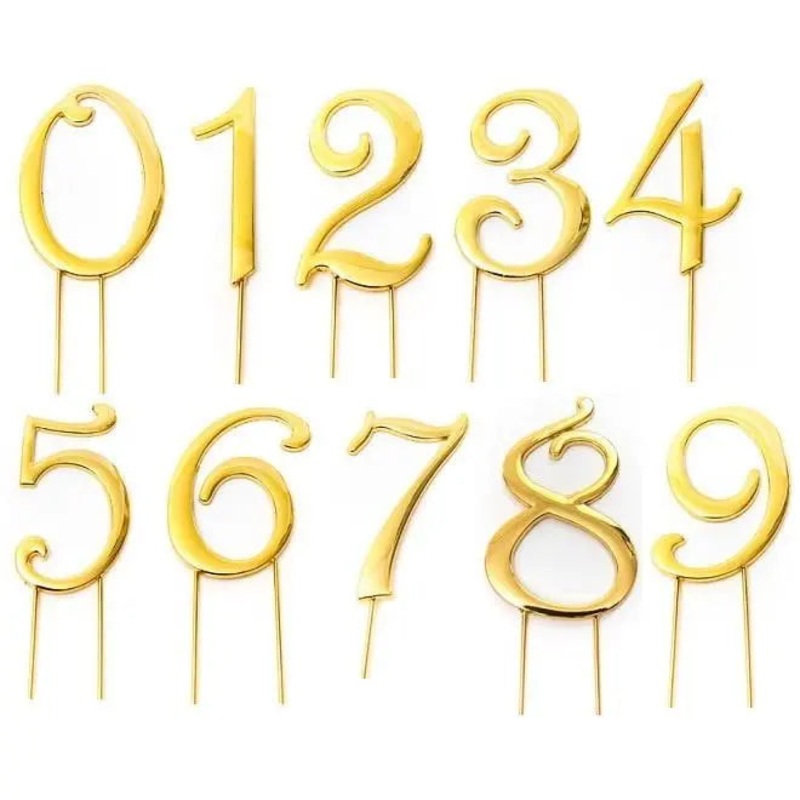 Gold Number Cake Topper