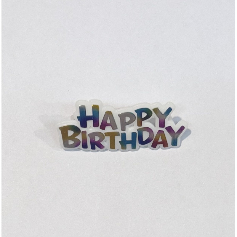 Happy Birthday Cake Topper - Rainbow