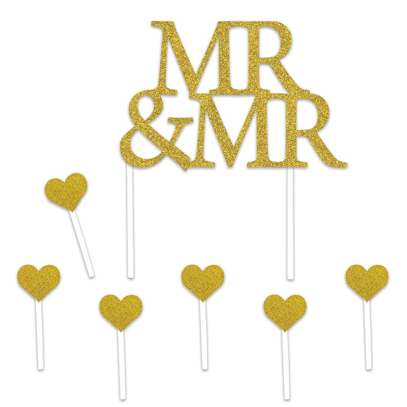 Mr & Mr Wedding Cake Topper
