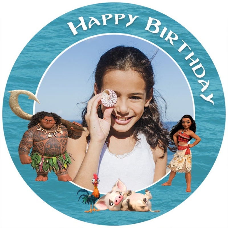 Personalised Moana Edible Cake Image