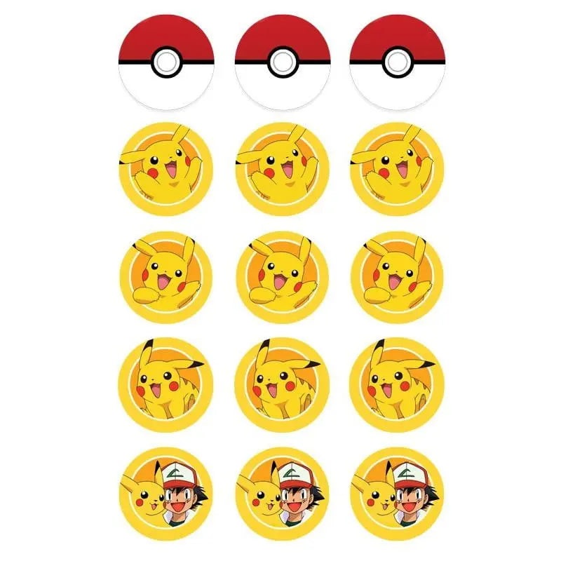 Pikachu Edible Cupcake Images