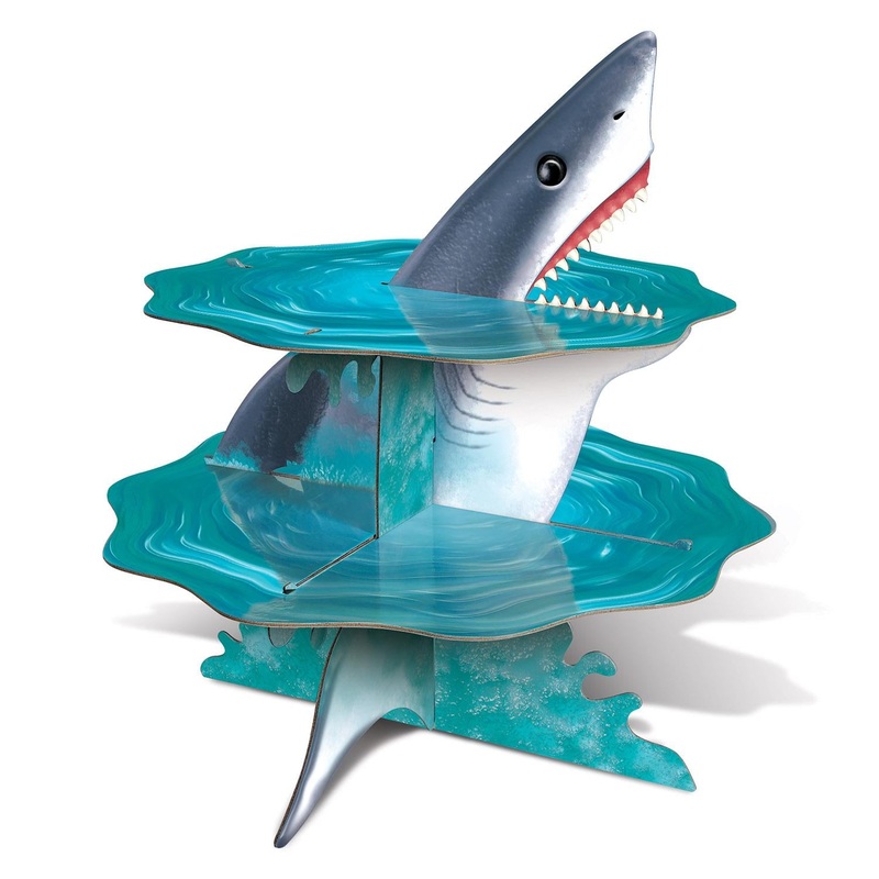 Shark Party Cupcake Stand