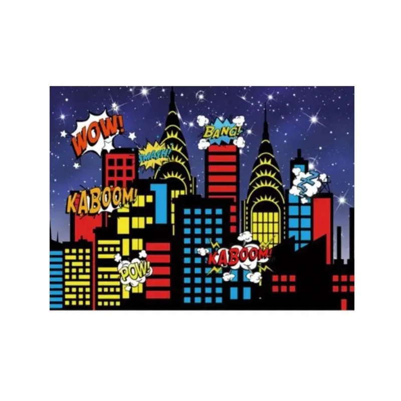 Superhero Edible Cake Image - A4 Size