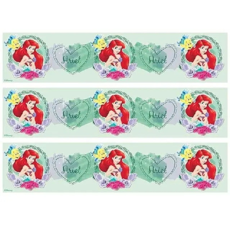 The Little Mermaid Cake Strip Edible Images