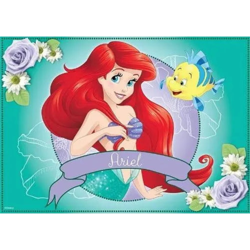 The Little Mermaid & Flounder Edible Cake Image - A4 Size