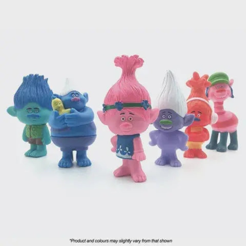 Trolls Characters Cake Topper Set