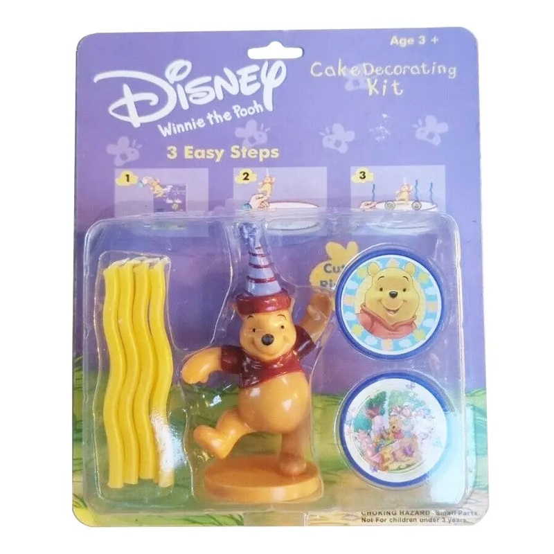 Winnie the Pooh Cake Topper and candles
